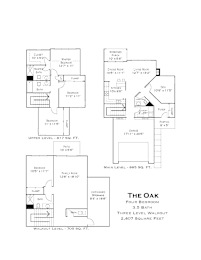 the oak floor plan layout