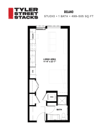 Delano Floor Plan at Tyler Street Stacks, Minneapolis, MN 55413