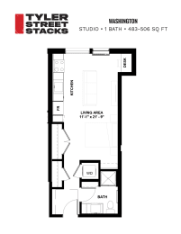 Washington Floor Plan at Tyler Street Stacks, Minneapolis, 55413