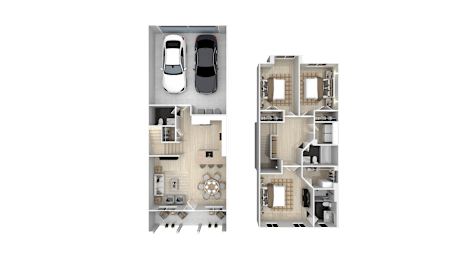 Floor Plan 6 at The Vines at Riverpark, LLC, Oxnard, CA
