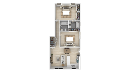 a floor plan of a house at BLVD Apartments LLC, Tarzana
