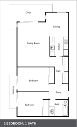  Floor Plan 2 Bedroom Type A