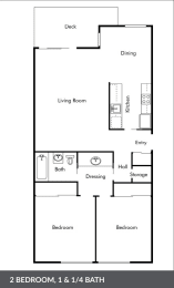  Floor Plan 2 Bedroom Type B