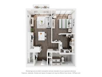 Floor Plan  1 BEDROOM-1