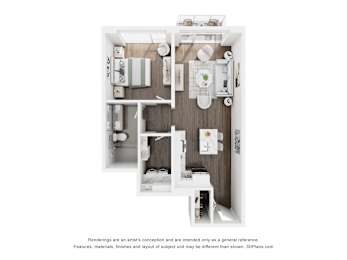 Floor Plan  1 BEDROOM-2