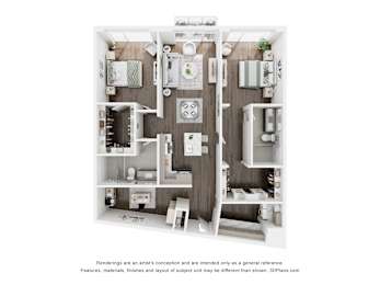 Floor Plan  2 BEDROOM+DEN-2
