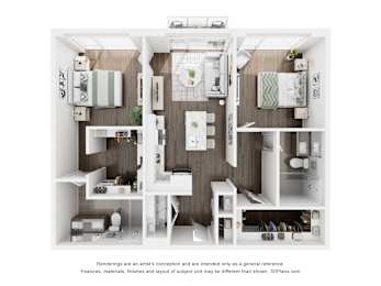 Floor Plan  2 BEDROOM-1
