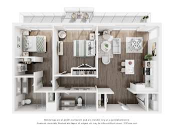 Floor Plan  2 BEDROOM-A