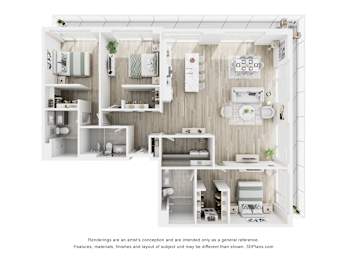 Floor Plan  PH - 3 BEDROOM-1