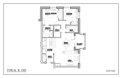 the floor plan of the unit