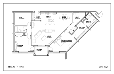 the floor plan of the unit