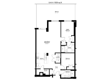 the floor plan of the residence