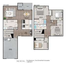 The Royal Floor Plan at Estates at Palm Bay, Fort Walton Beach