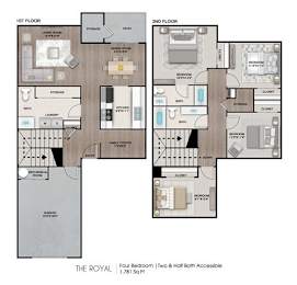 The Royal Floor Plan at Estates at Palm Bay, Fort Walton Beach