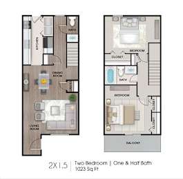 2 bed 1.5 bath at The Lorient Apartments, Florida, 32514