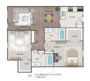 a floor plan of a house with a bedroom and a bathroom