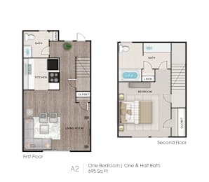 a1 floor plan  studio apt  the residences at sawmill estates
