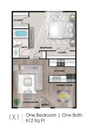 1 bed 1 bath at Villas del Tesoro Apartments, Dallas, Texas