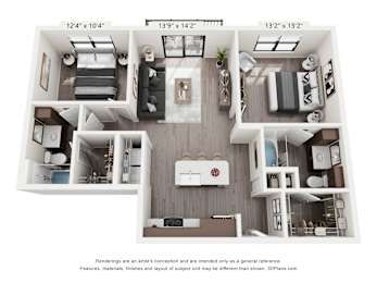 B1 Floor Plan at Arden at Corinth, Corinth, TX 76210