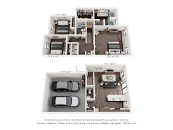 C4 Floor Plan at Arden at Corinth, Texas