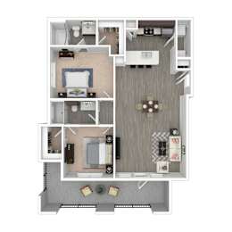 A9 Floor Plan at 901 Rendon, Texas
