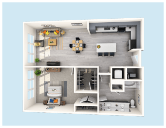 a floor plan of our studio apartment at princeton court apartments in dallas, tx