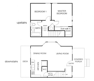 1 bed 1 bath D at Westmont Place Townhomes Apartments, California, 95060