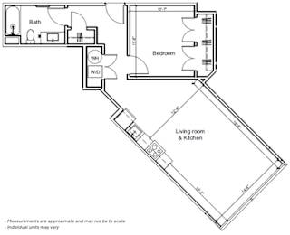 1C v01 at 7 West 7th Apartments, Cincinnati Ohio