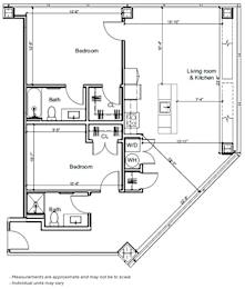 2A v01 at 7 West 7th Apartments, Cincinnati, OH 45202