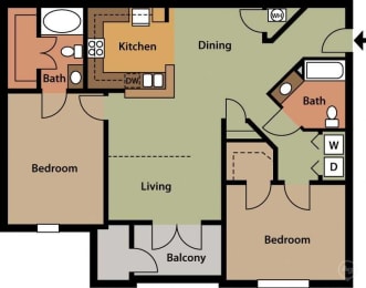 The Harbor floor plan