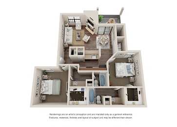 2 bed 2 bath A at Heatherstone, Dallas