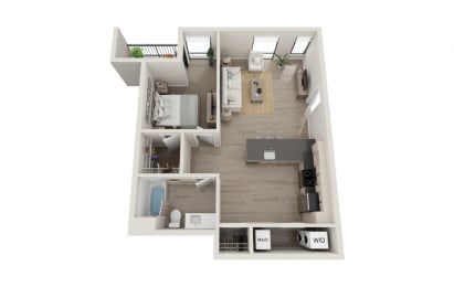 1 bed 1 bath B at Marcato, Kansas City, 64108