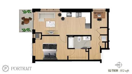 a floor plan of a bathroom with a toilet and a sink
