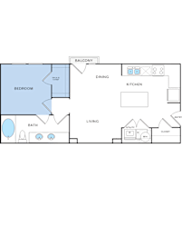 A2 Floorplan at Citadel at Westpointe, San Antonio, 78245