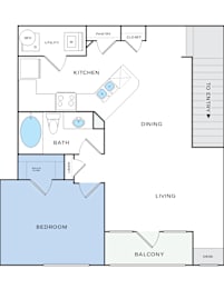 A5U Floorplan at Citadel at Westpointe, San Antonio, TX, 78245