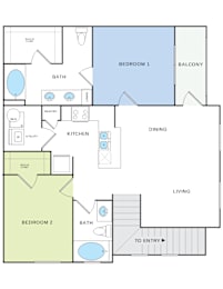 B4u Floorplan at Citadel at Westpointe, San Antonio, 78245