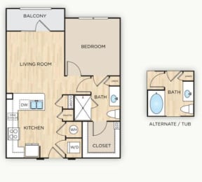 Fonda Floor Plan at The Mark, San Antonio, TX 78230
