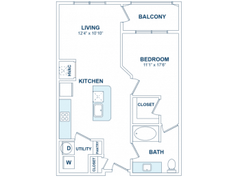 1 bed 1 bath D at The Jane at Preston Trail, Cedar Hill, TX, 75104