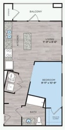 1 bed 1 bath A  at Citadel at Westpointe, San Antonio
