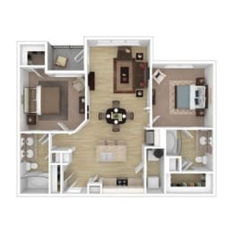 2 bed 2 bath B  at Citadel at Westpointe, Texas