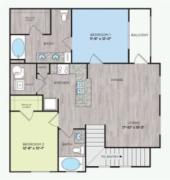 2 bed 2 bath  at Citadel at Westpointe, San Antonio, Texas