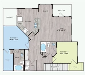 2 bed 2 bath E  at Citadel at Westpointe, San Antonio