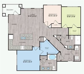 3 bed 2 bath  at Citadel at Westpointe, San Antonio, TX, 78251