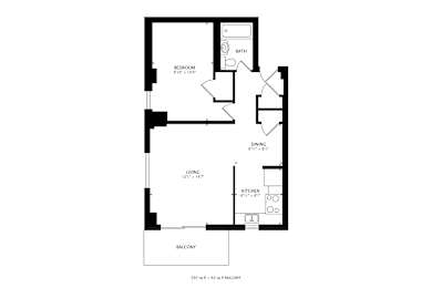 a floor plan of a house with an open floor plan