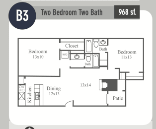  Floor Plan B3