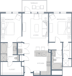 a floor plan of a house