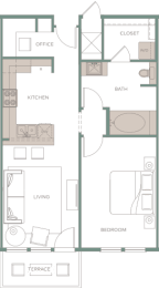  Floor Plan THE ELM FORK A- A2
