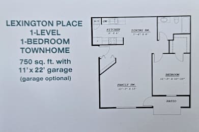 a floor plan of a 1 bedroom floor plan for a home