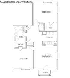  Floor Plan 2B2 Floor Plan