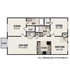  Floor Plan 2-B3